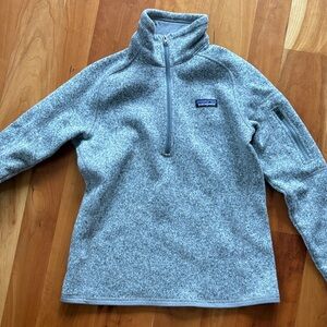 Patagonia Heathered Gray Fleece Pullover
